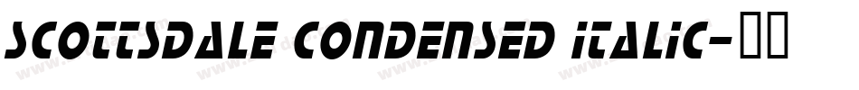 Scottsdale Condensed Italic字体转换